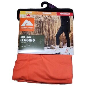 Ozark Trail Womens XXL Base‎ Layer Legging Coral Warm Moisture Wicking UPF 50+
